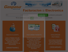 Tablet Screenshot of facturae.gaspasa.com.mx